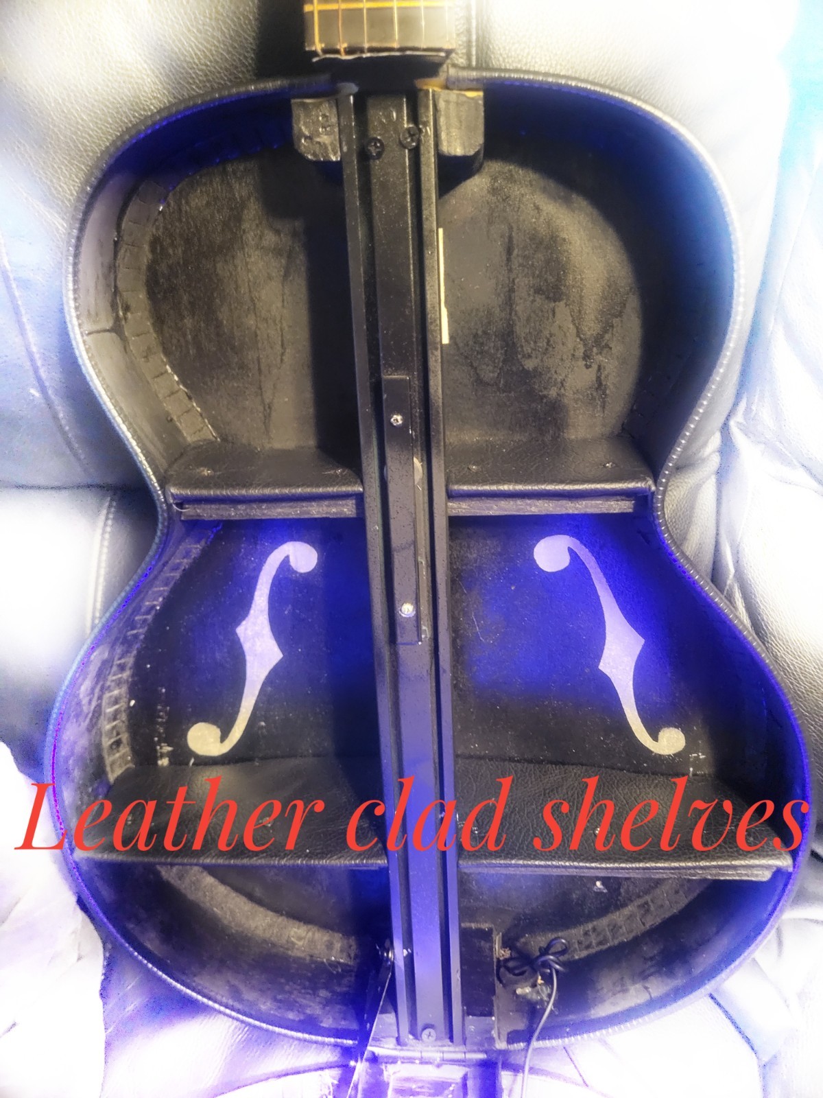 Silvertone Guitar (Repurposed) Wall-mounted Accessory Cabinet ( Hidden Storage)