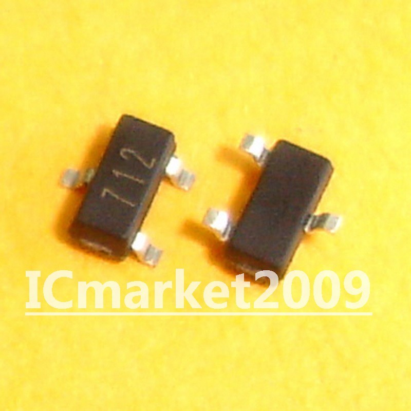 50 PCS PSM712 SOT-23 712 Transient Suppression Diode, Asymmetrical TVS Diode