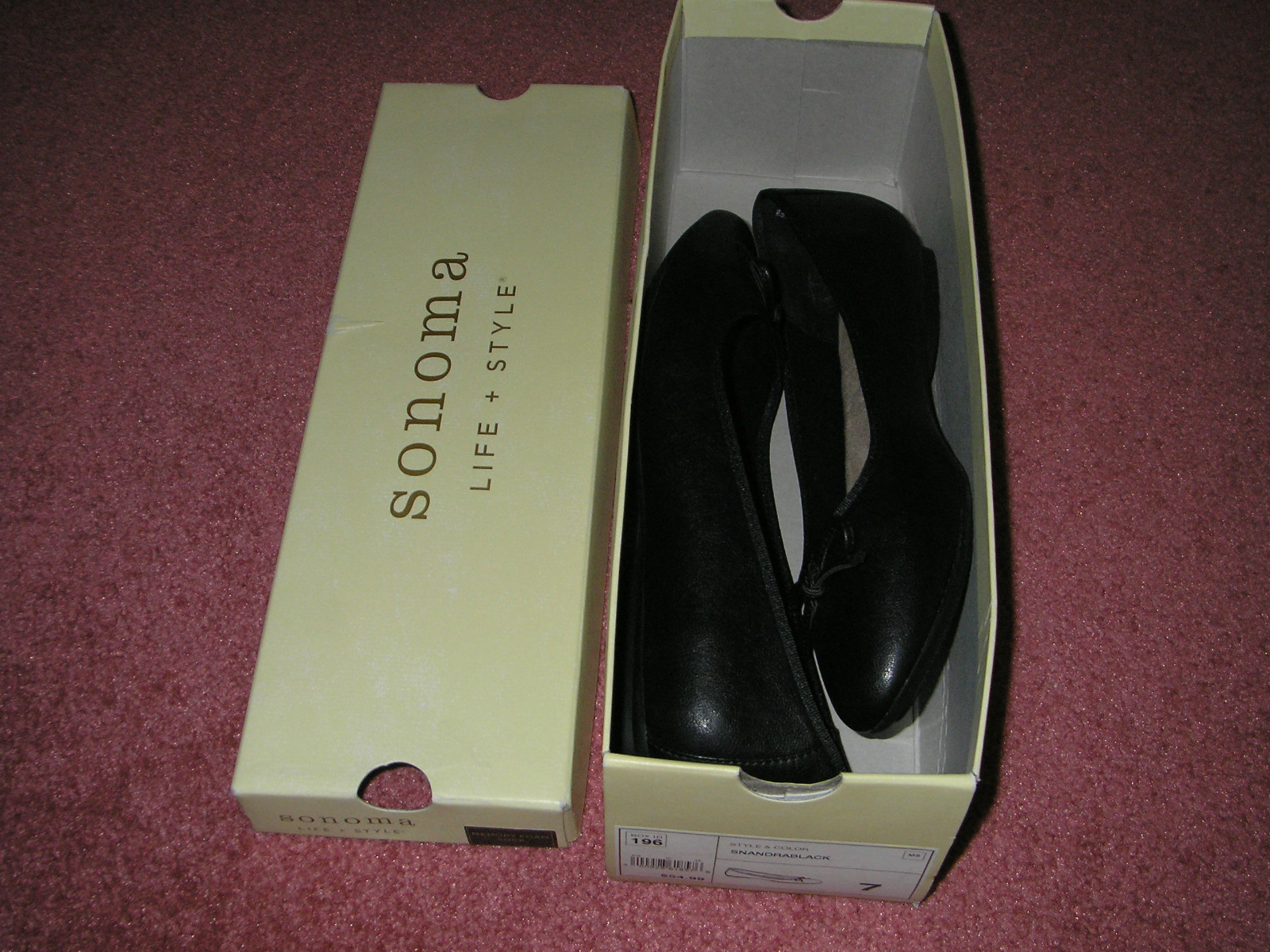New Sonoma Life Style Black Womens Flats -Size 7