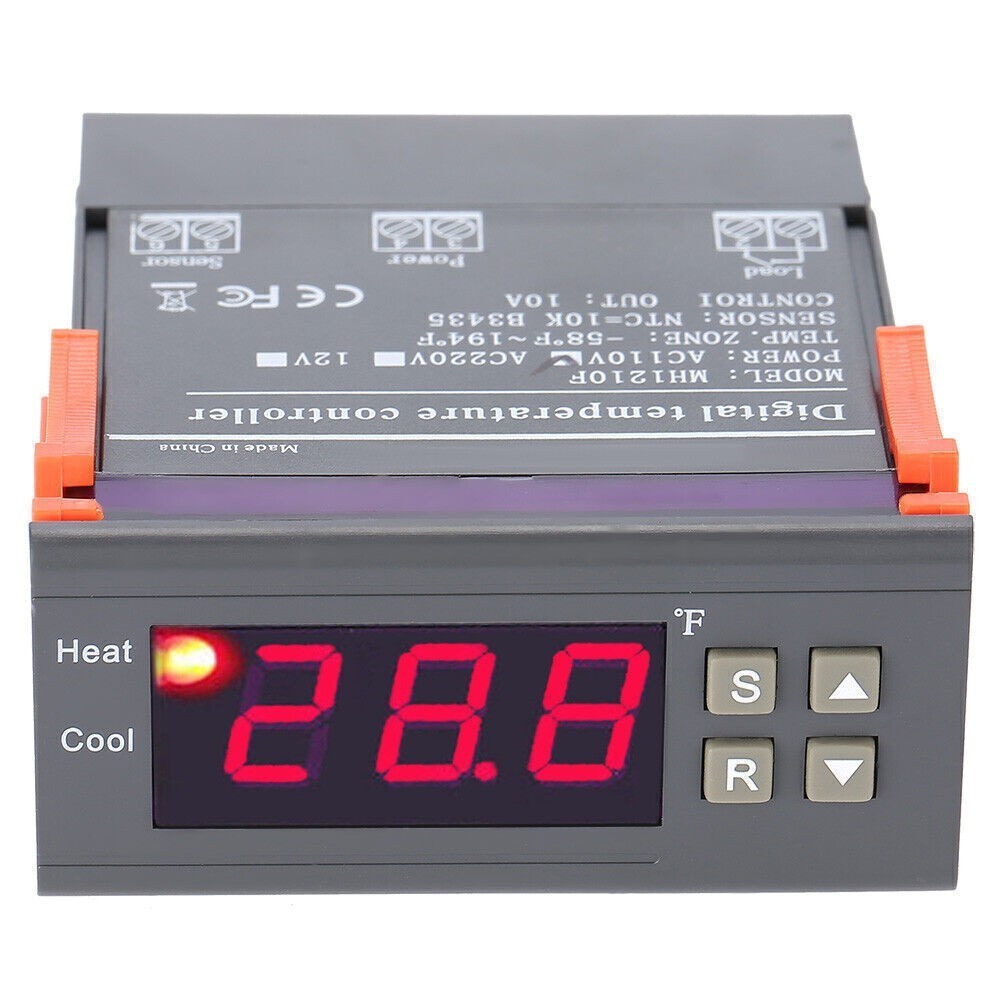 MH1210F Digital Temperature Control Controller Thermostat -58~194℉ Fahrenheit Se