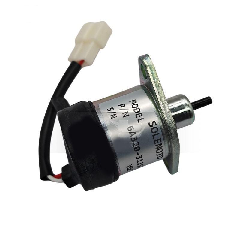 1PC 12V Fuel Shutoff Solenoid Valve 6A320-31153 For Kubota F2680E F2690 F2880