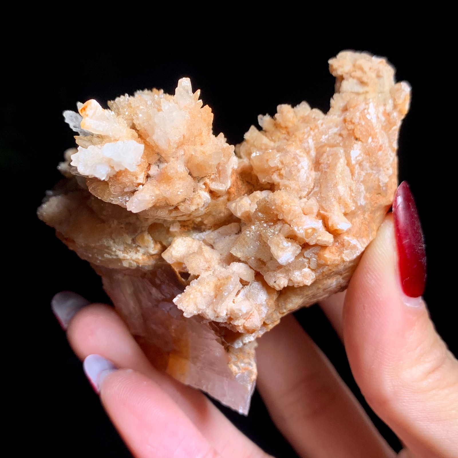 120G Specia Natural Beautiful Plaster Flower Mineral Specimen/Gift