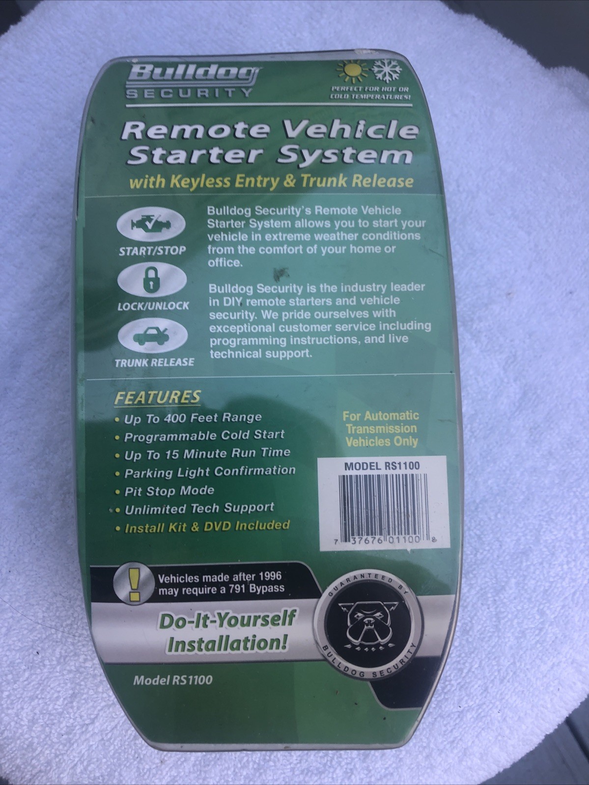 Bulldog Security Remote Vehicle Starter System RS 1100 Brand New