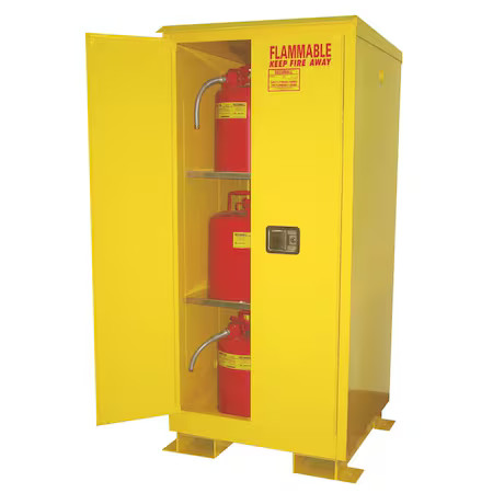 Securall A160wp1 Hazardous Material Storage Cabinet, 60 Gal, 2 Shelves, Steel,