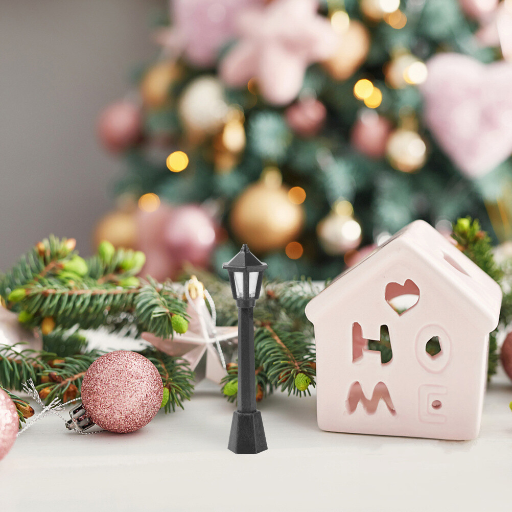 10PCS Miniature Post Lights Miniature Lamps Model Train Model
