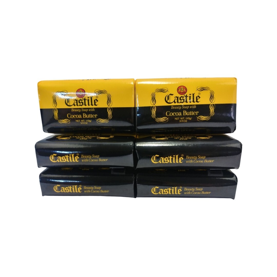 Castile Soap Beauty Soap With Cocoa Butter 6 Pack 3.9 oz. each