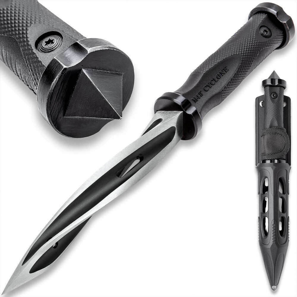 M48 Spiral Boot Knife | 5 3/4" Tri-Edged Stainless Steel Blade | 10 1/2" Overall