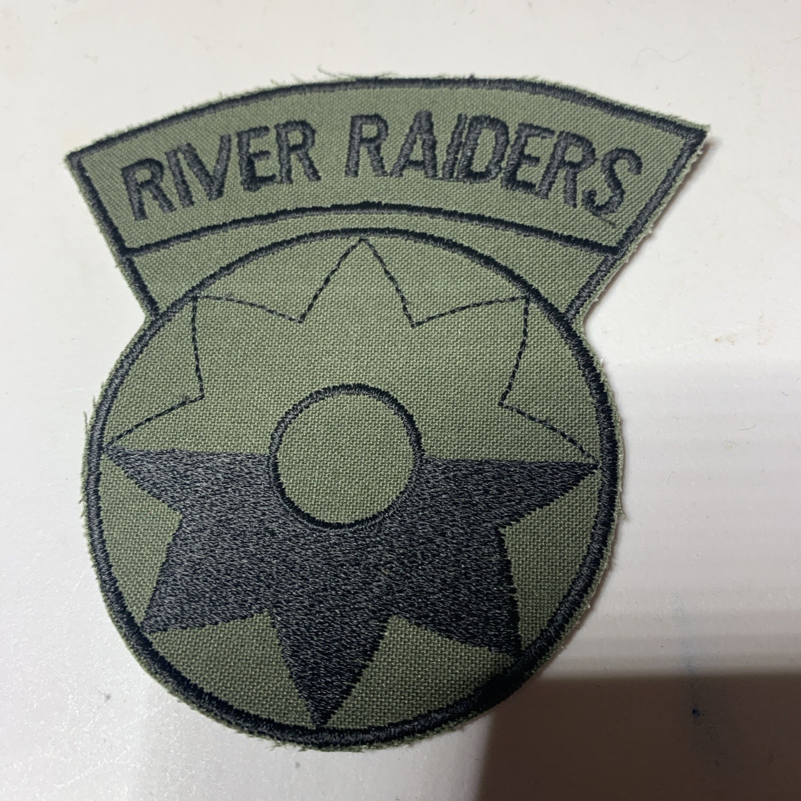 US Army Vietnam 9th Infantry Division River Raiders OD subdued patch #169