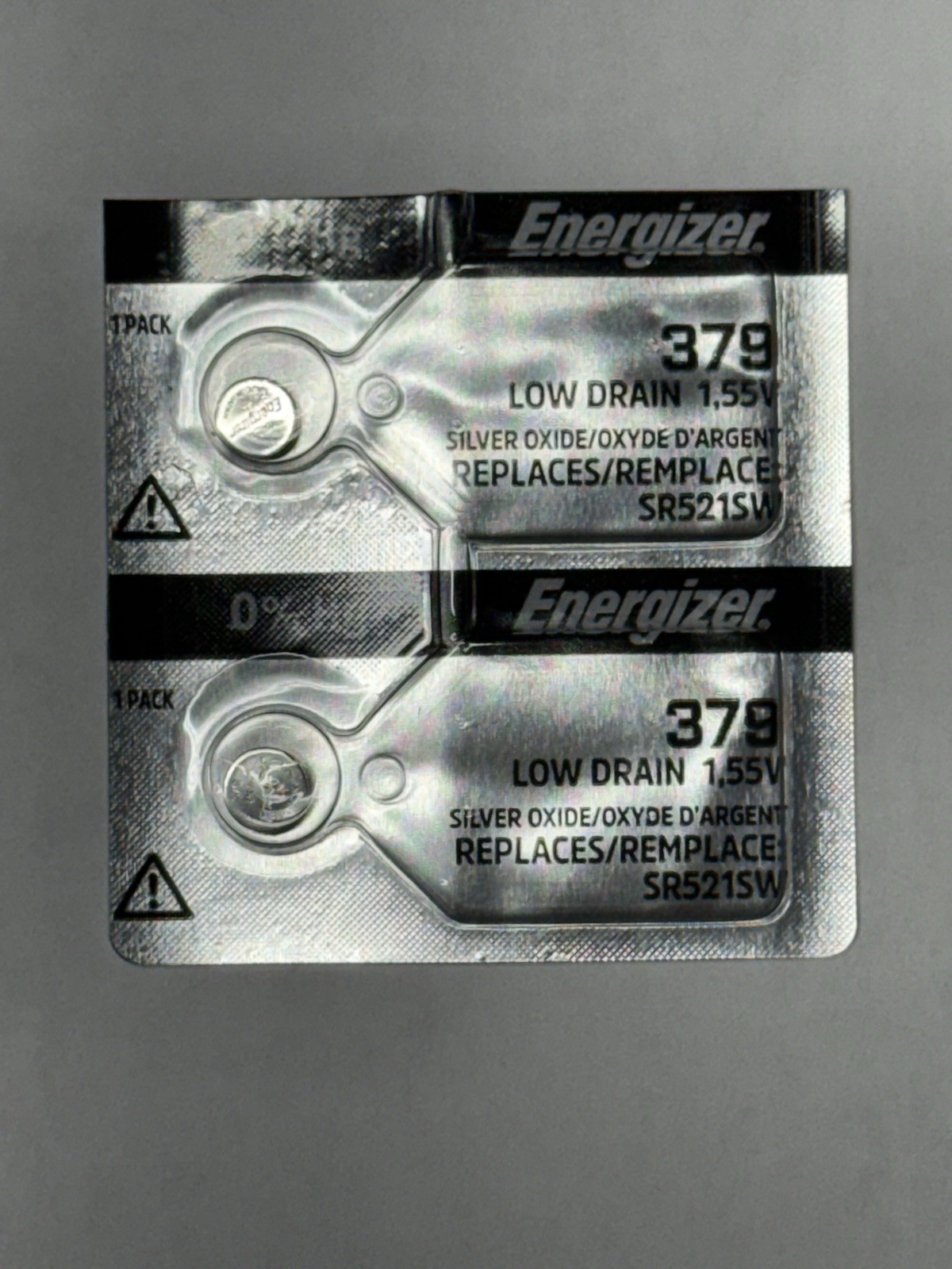 2 PACK 379 ENERGIZER SR521SW 1.55V SILVER OXIDE BATTERY FRESH FREE SHIPPING USA