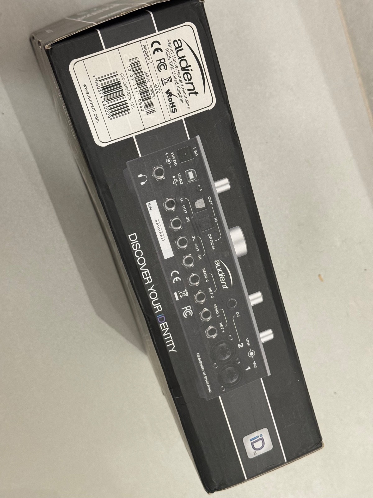 Audient iD22 Desktop USB Audio Interface 2010s - Black/Grey