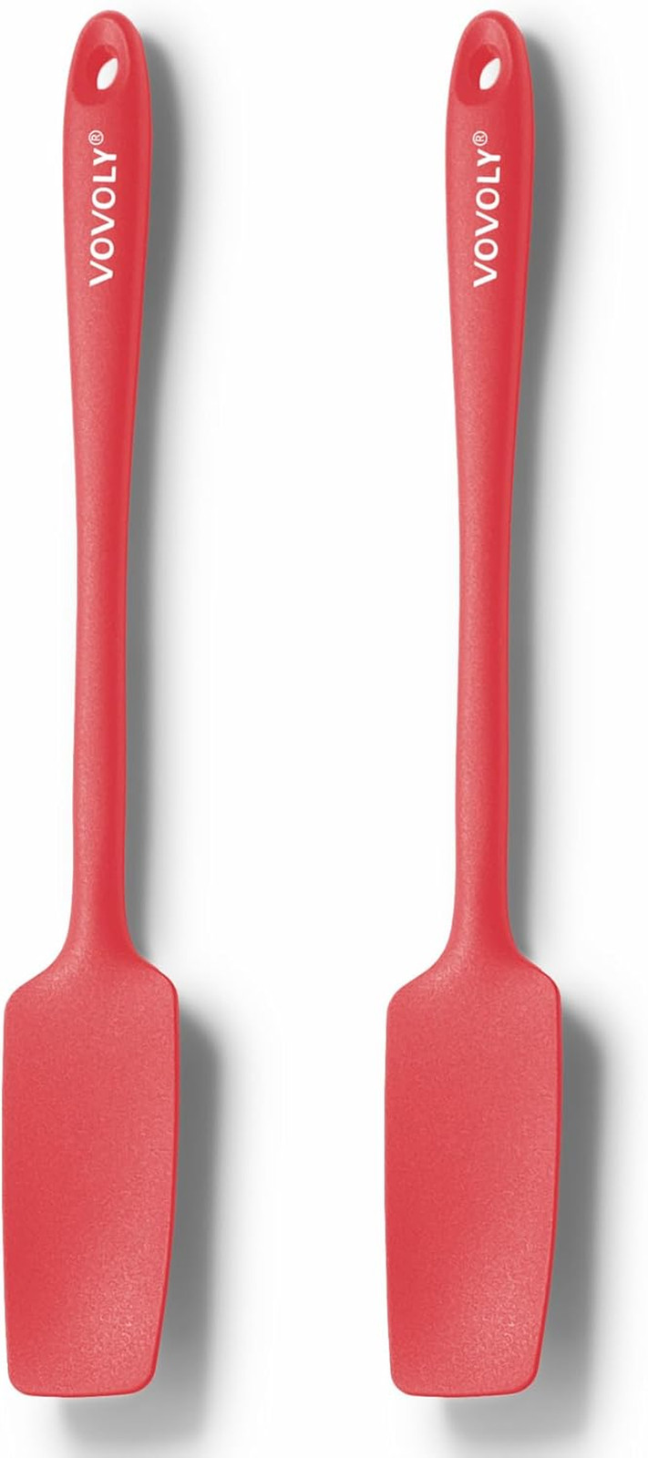 2-Pack Vovoly Silicone Jar Spatula, Long Handle Jar Spatulas, High Heat Resistan