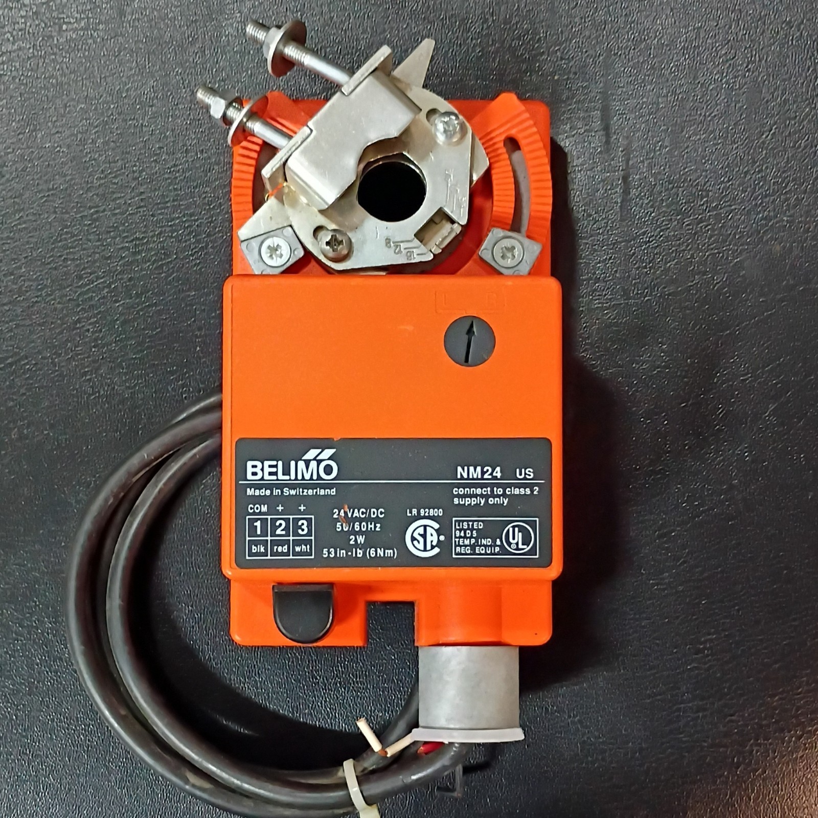 Belimo NM24 US Non-Spring Return Damper Actuator 24V Corded Electric Metal