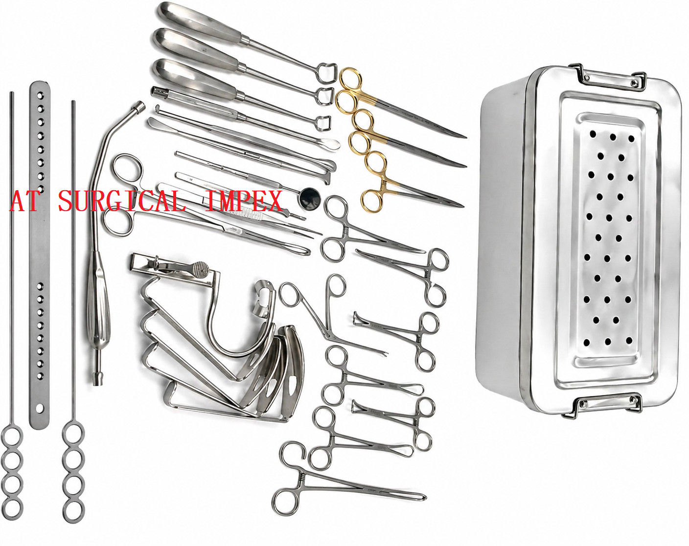 Tonsillectomy & Adenoidectomy Surgical Instruments Set ENT Surgery Kit Stainless