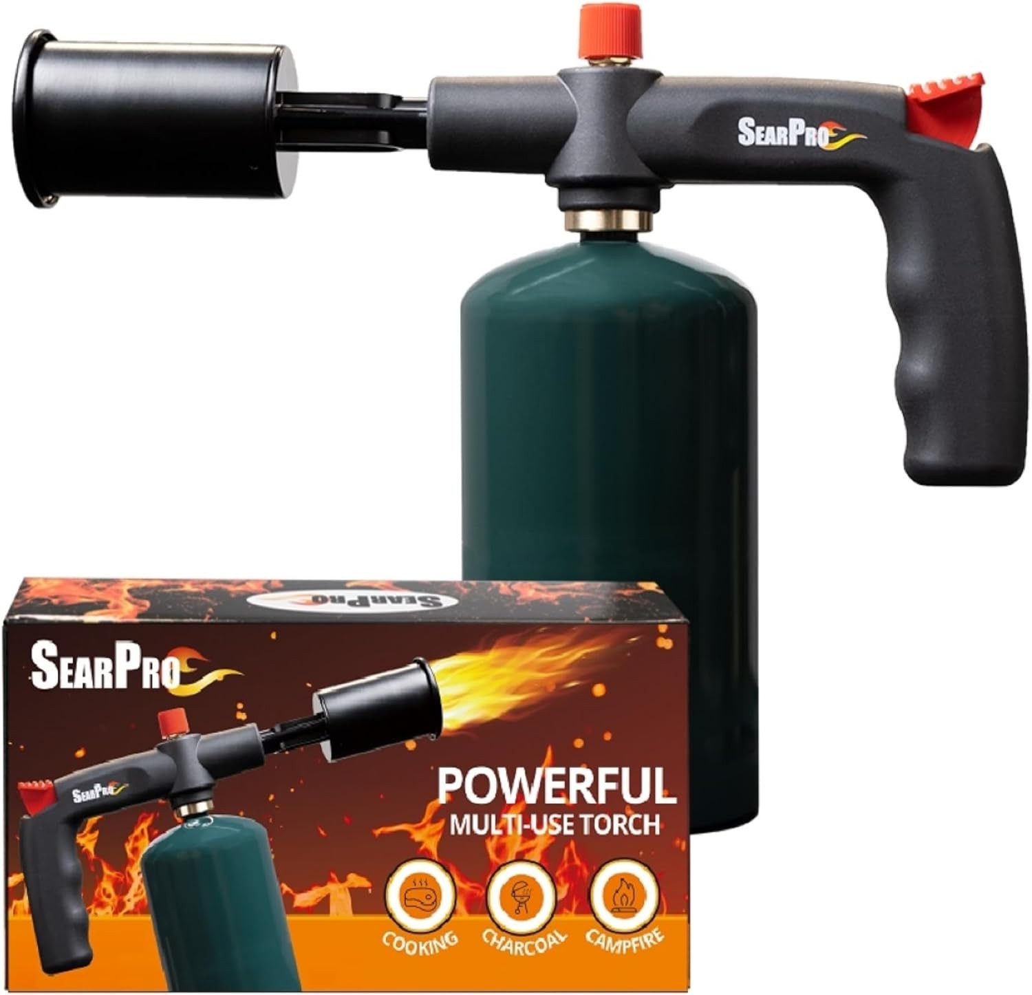 POWERFUL  Charcoal Torch Lighter - Cooking Gadgets - Sous Vide - Cooking Torch -