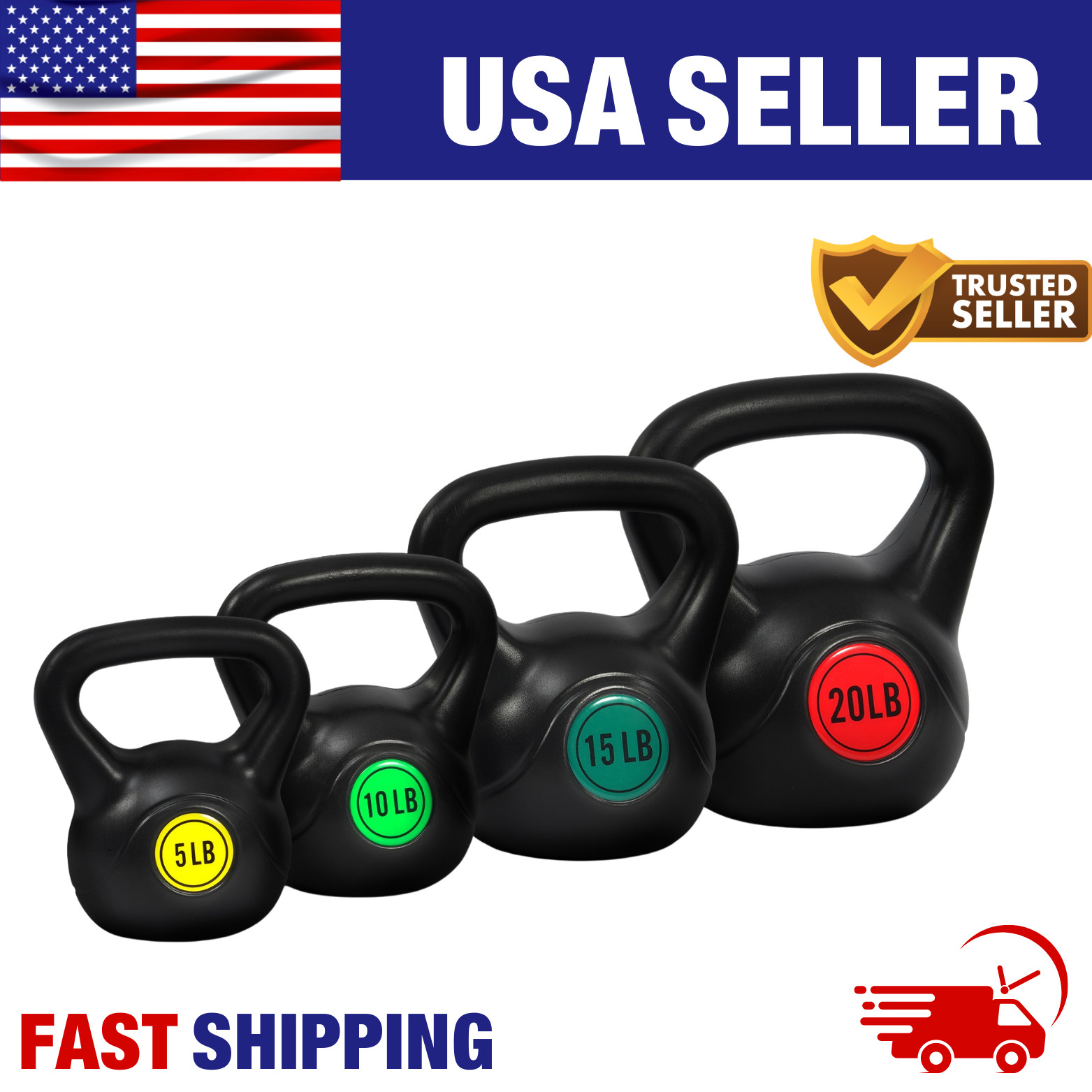 Adjustable Sand-Filled Kettlebell Set 30/45/50LB Color-Coded Home Gym