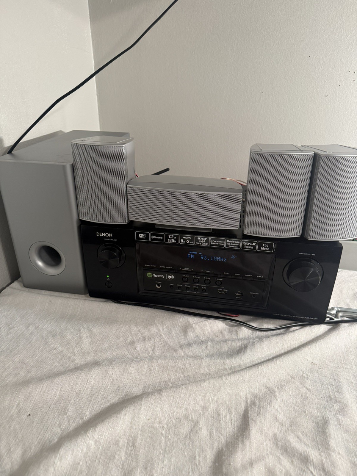Denon AVR-S910W 7.2-Ch AV Receiver Dolby Atmos 4K WiFi Bluetooth Tested