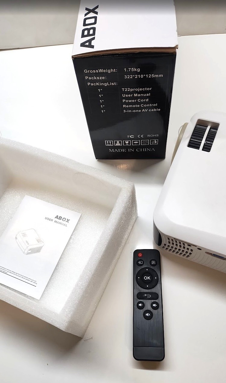 USED TESTED Abox Home Theater Projector