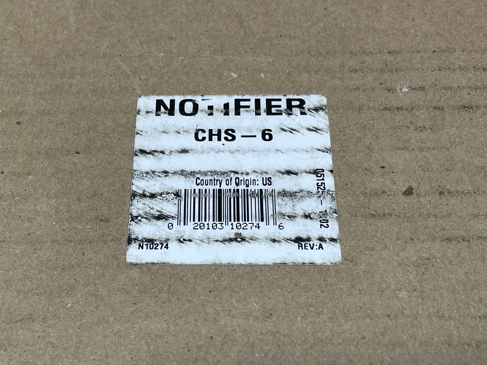 NOTIFIER CHS-6 Chassis
