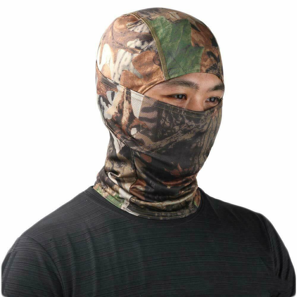 Windproof Real Tree Camouflage Balaclava Face Mask Outdoor Hunting Combat Cap