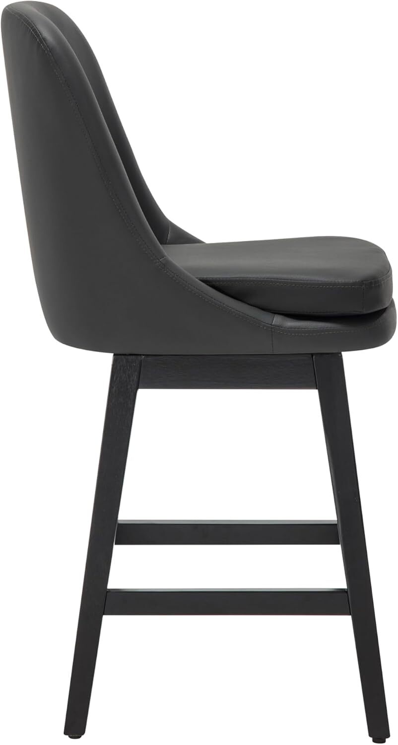 MINCETA Counter Stools,26" 360 Free Swivel Bar Stools with Upholstered.