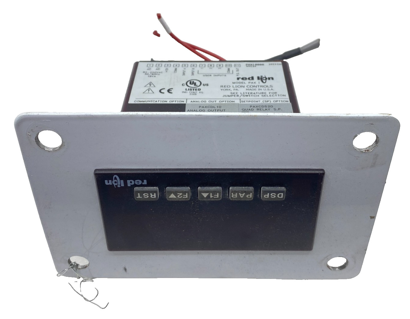 RED LION CONTROLS MODEL PAX-I DIGITAL PANEL METER PAXI0000 PAXI MADE IN USA