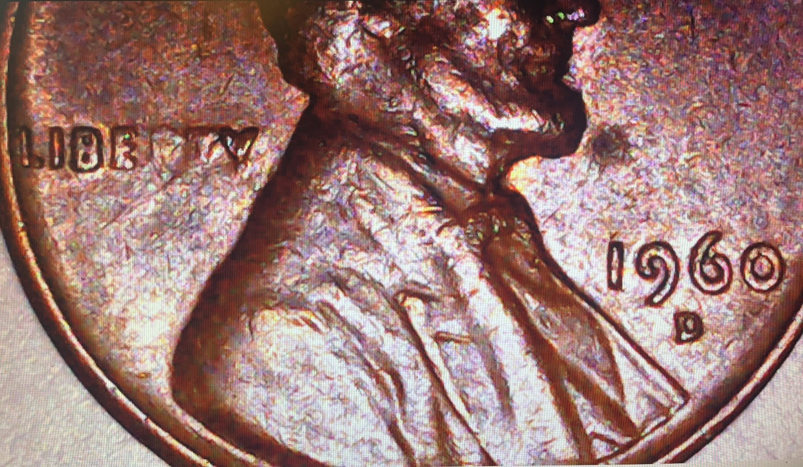 1960 D Lincoln Memorial Cent Small Date - Struck through Grease?