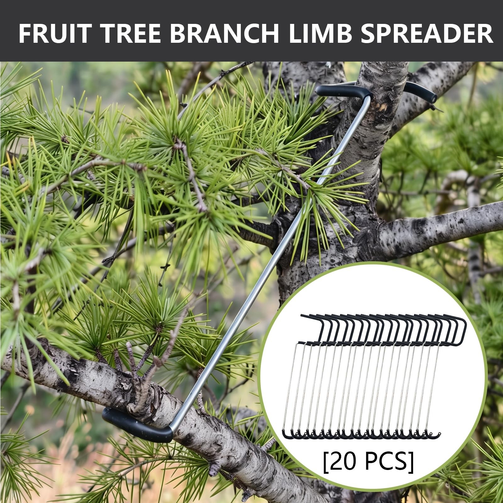 20PCS Fruit Tree Limb Spreader - 7Inch Branch Puller with Durable Design
