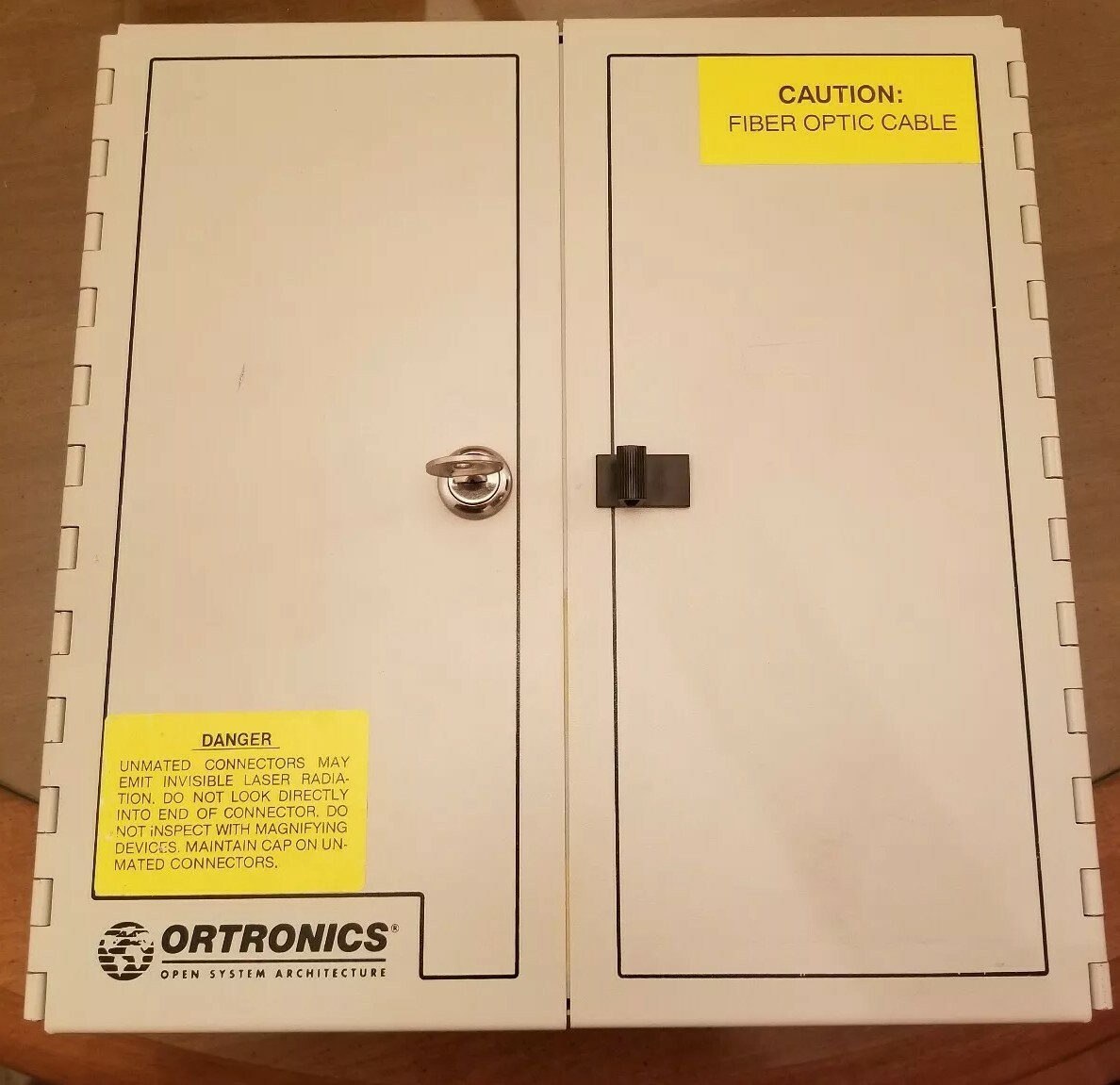 Ortronics OR-61500224 Wall Mounted Fiber Optic Cable Box Surface Cabinet /w key