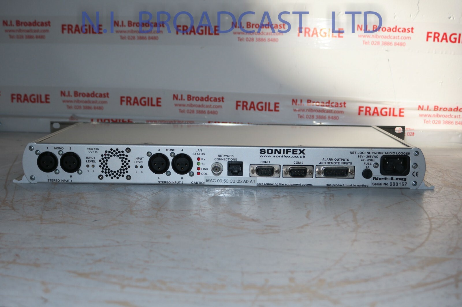 1x Sonifex netlog ( net-log)  4channel audio logging recorder 4ch (ref 2)