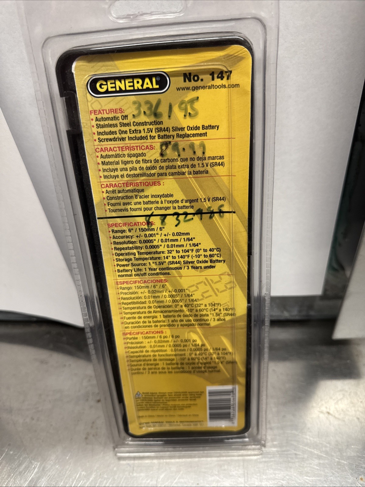 General Digital Fractional Caliper