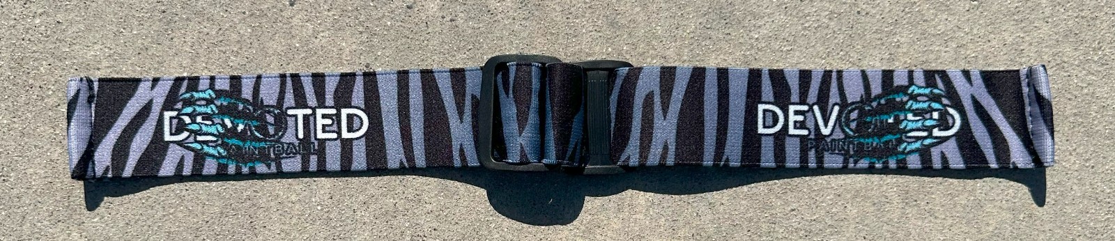 NEW Devoted Paintball Universal JT Goggle Strap - Zebra Print
