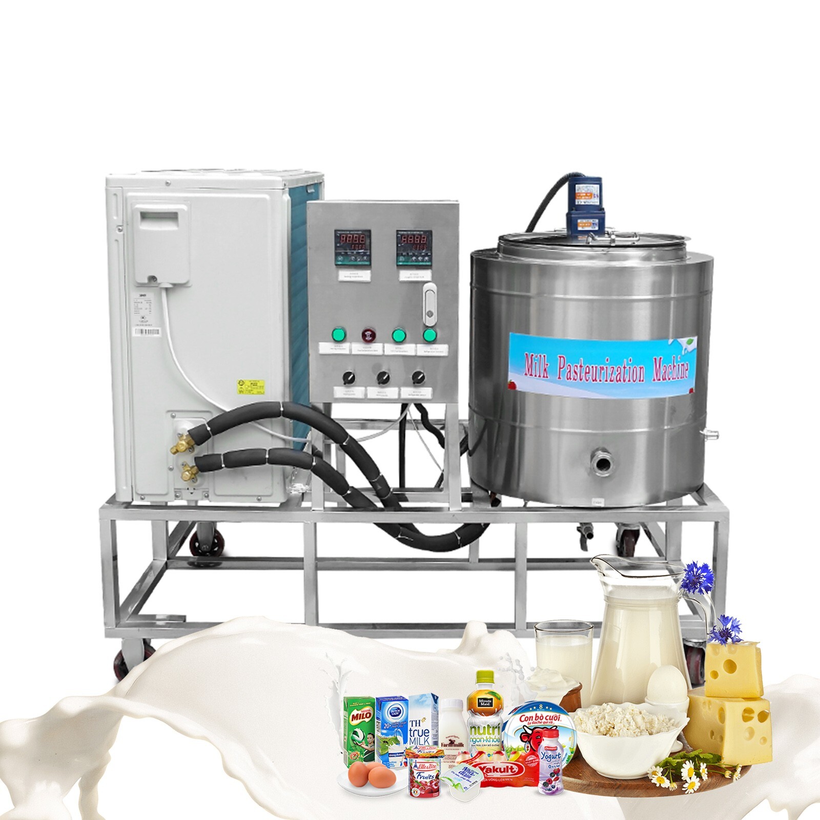 Kolice 150L Commercial Milk Pasteurization Machine with Refrigerated Function
