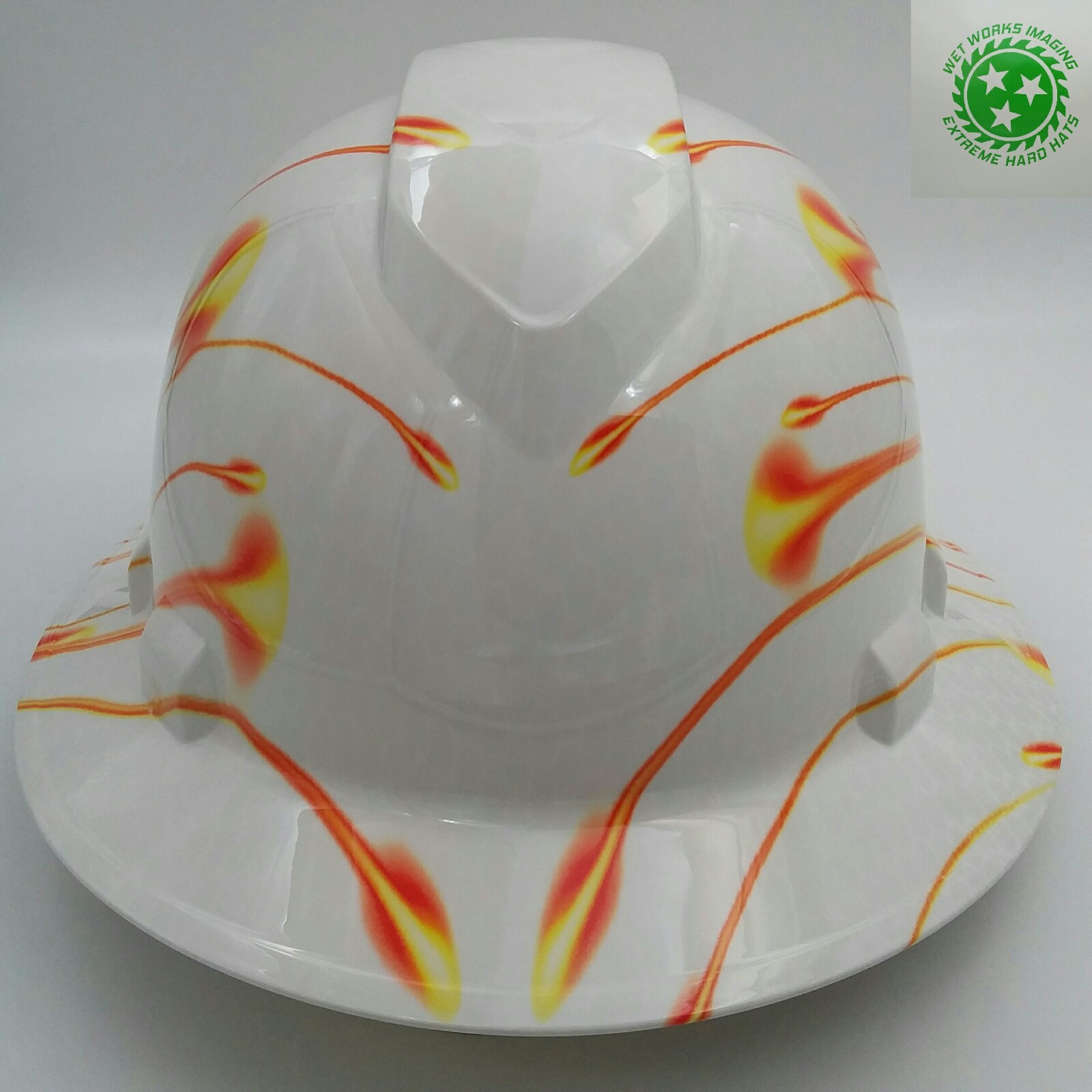 Hard Hat FULL BRIM custom hydro dipped , OSHA approved NEW HORIZONS  NEW