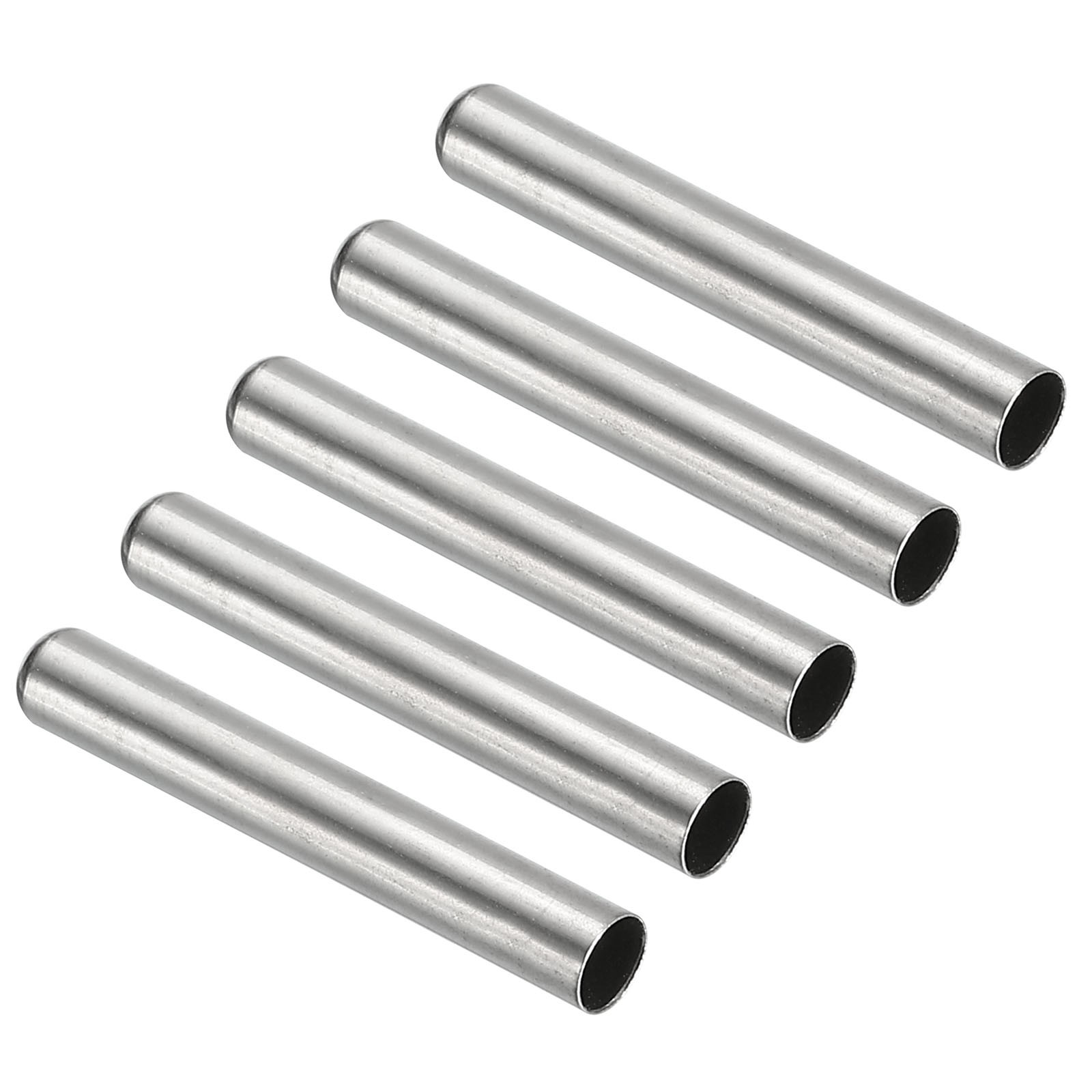 Thermowell Pipe Immersion Well 7/32" ID 1/4" OD 1.2" Stainless Steel 304 5pcs