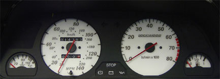 Lockwood Peugeot 306 Petrol no Oil - Starts at 20MPH RED (ST) Dial Kit 400EE2