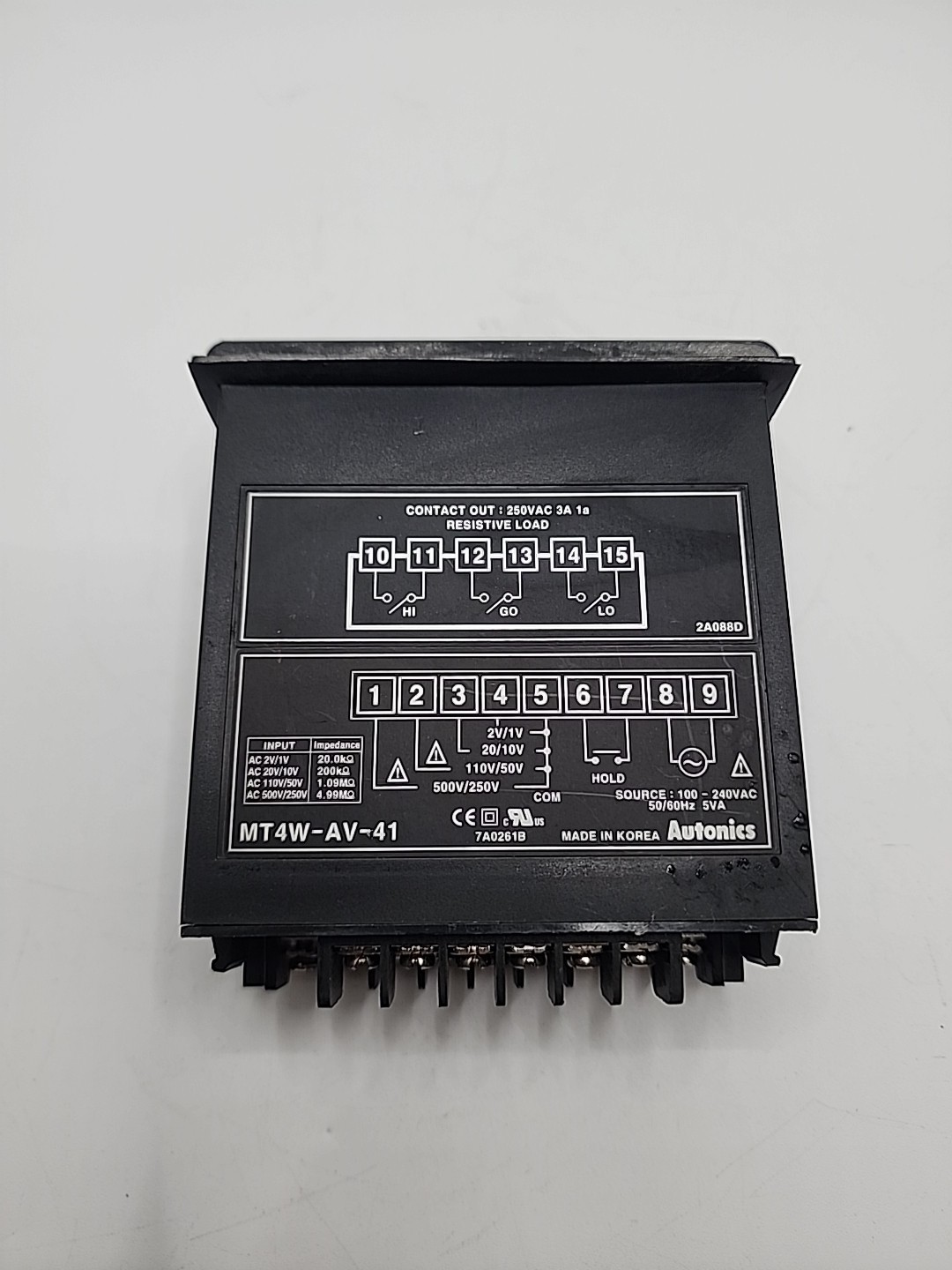 Autonics MT4W-AV-41 Digital Panel Meter, Used