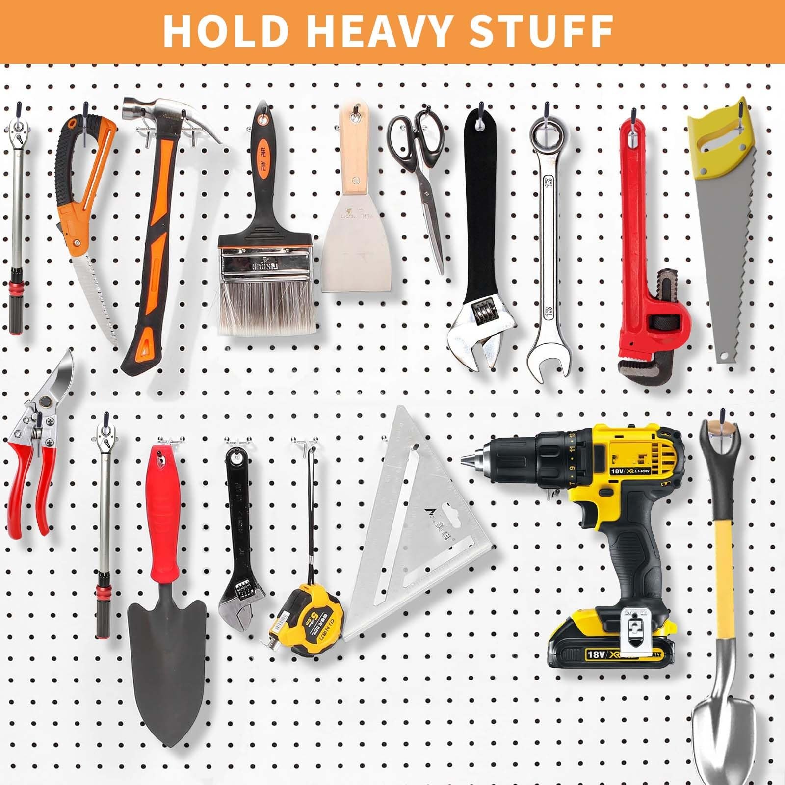 Pegboard Hooks, 50 Pack 4 inch Peg Board Hooks for Hanging