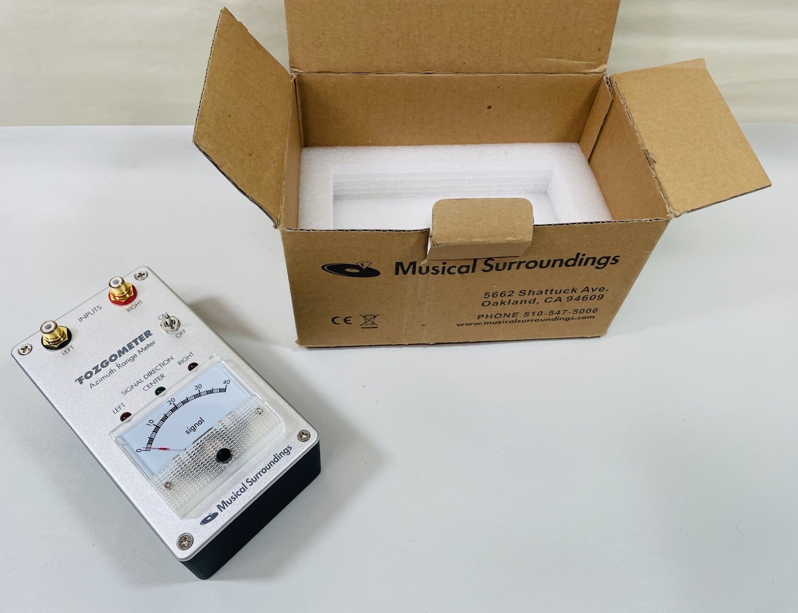 Musical Surroundings FOZGOMETER Azimuth Range Meter Signal Direction