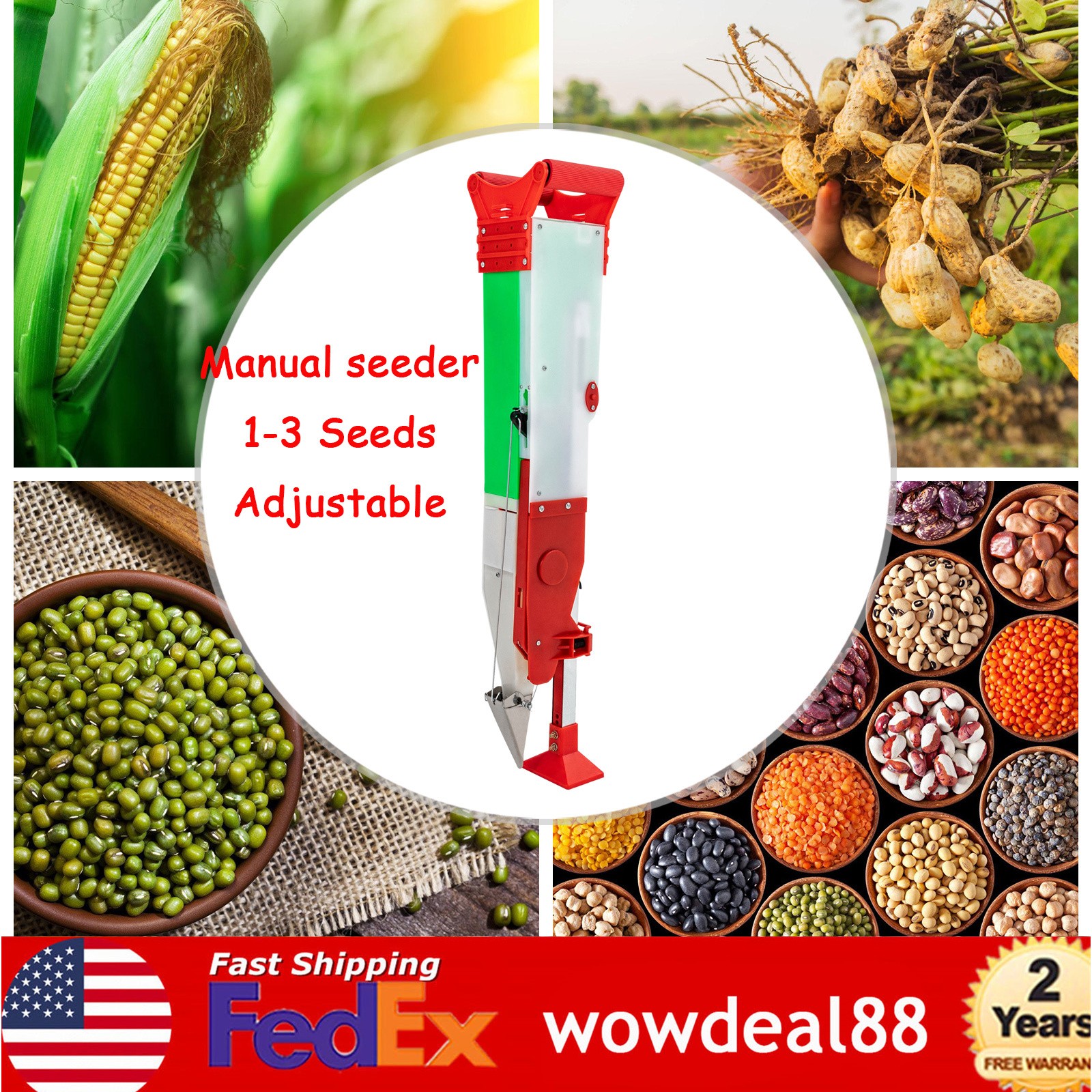 Adjustable Manual Vegetable Seeder Garden Precision Planter Tool Transplanter