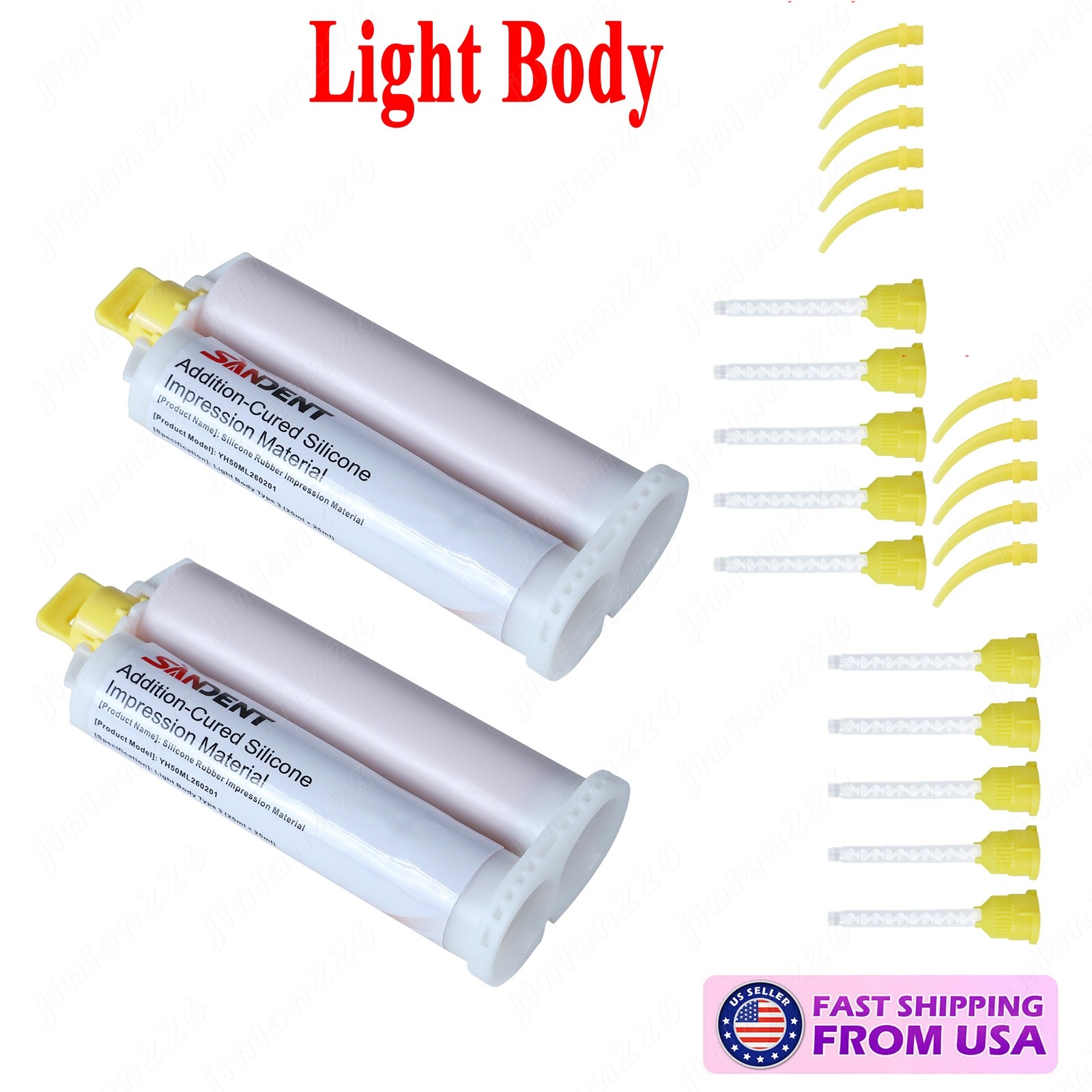 Dental VPS + Light Body Fast Silicone VPS Impression Material (2x 50ml)