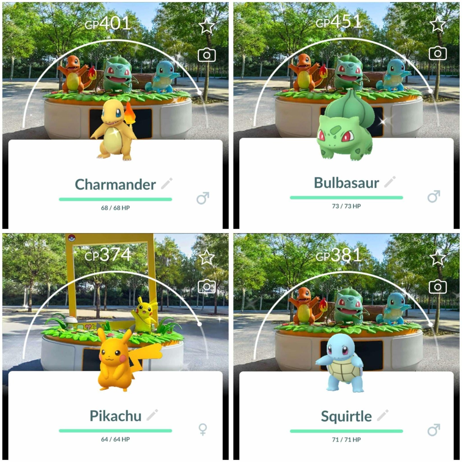 ✨Shiny Pikachu - Charmander - Squirtle - Bulbasaur Osaka Kansai Background - PTC