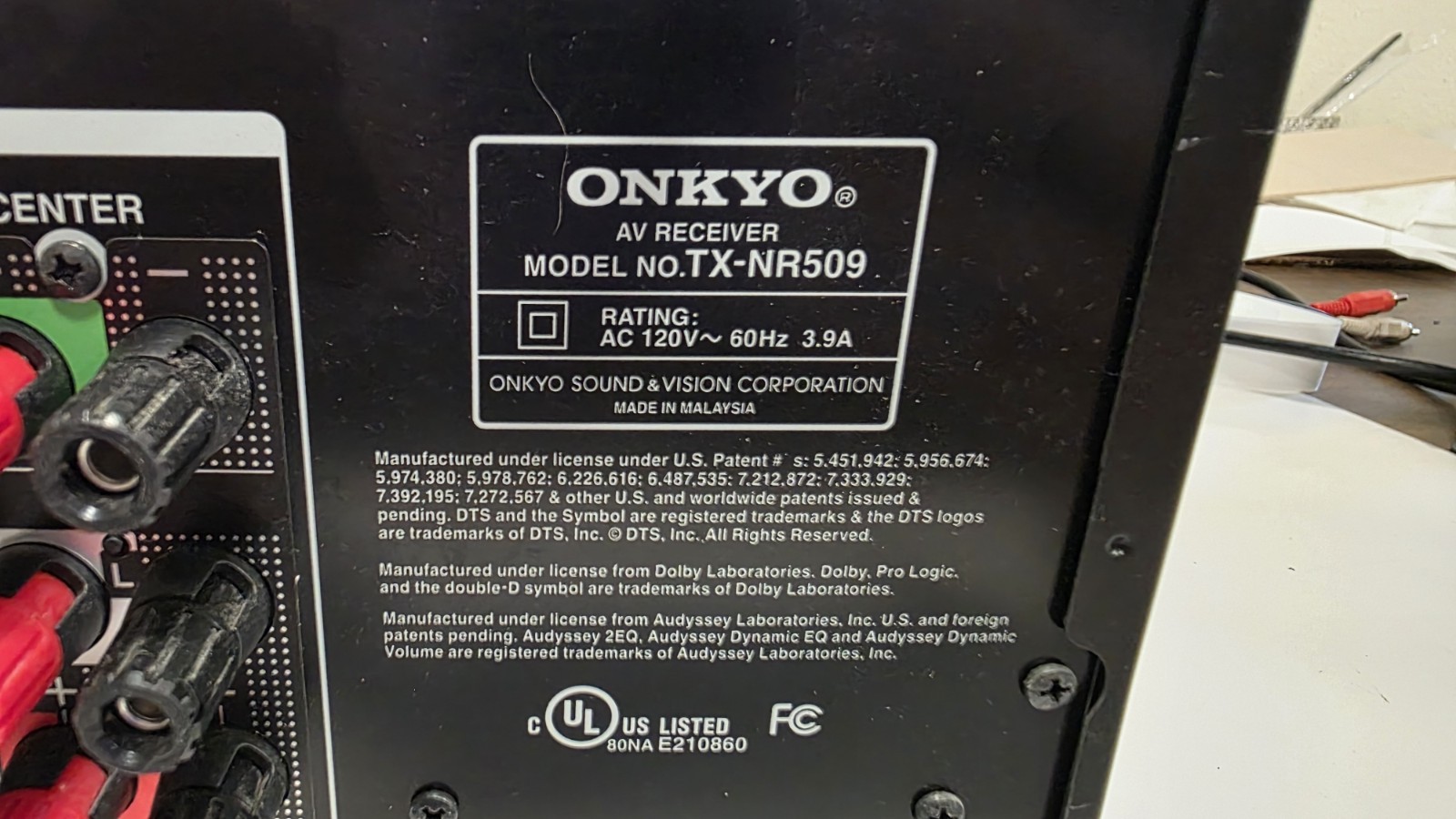 Onkyo TX-NR509 AV Receiver