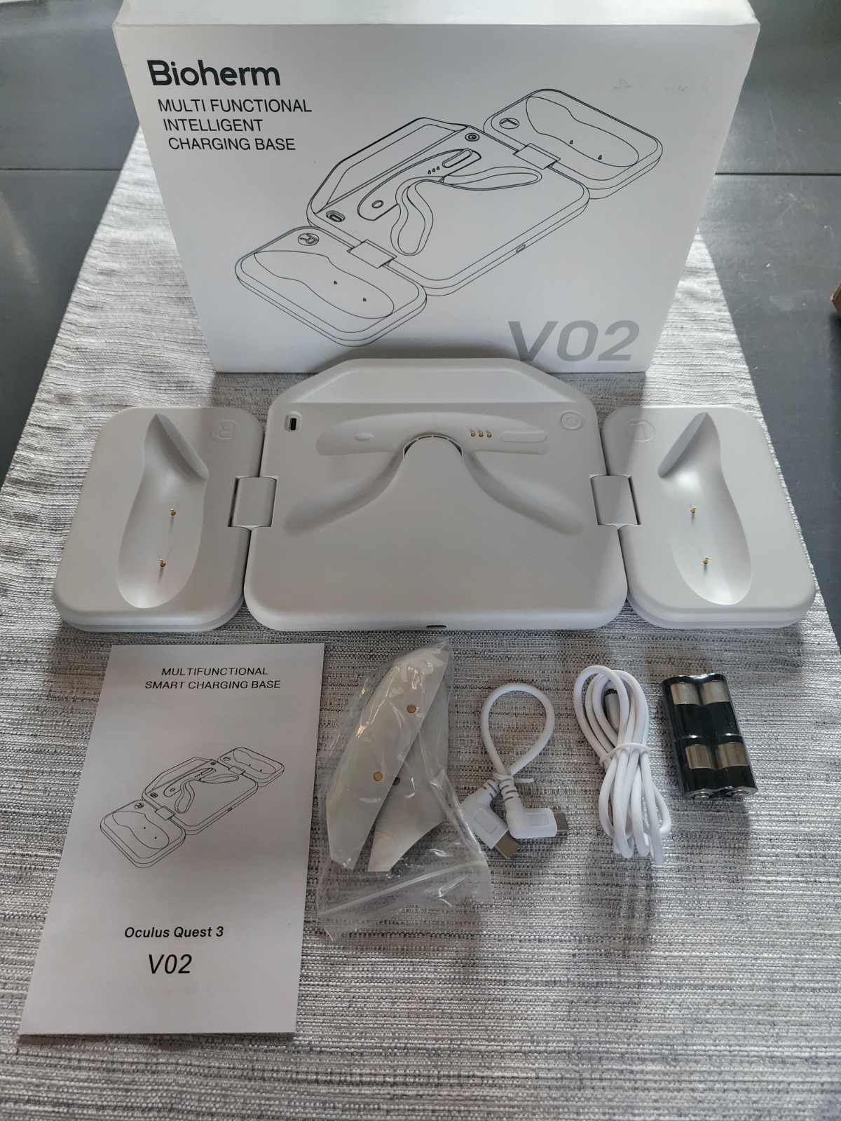 Oculus Quest 3s/3 Foldable Charging Dock RGB for Meta 3S VR