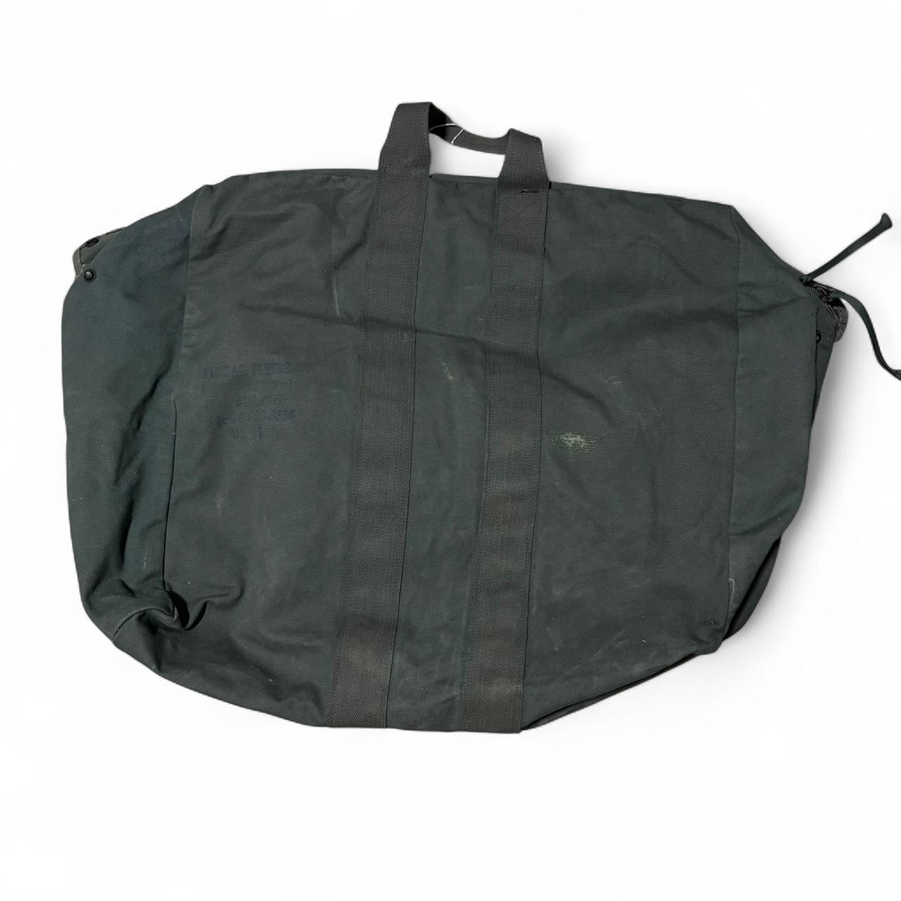 Vintage US Military Kit Bag Green Canvas Large Duffel Bag