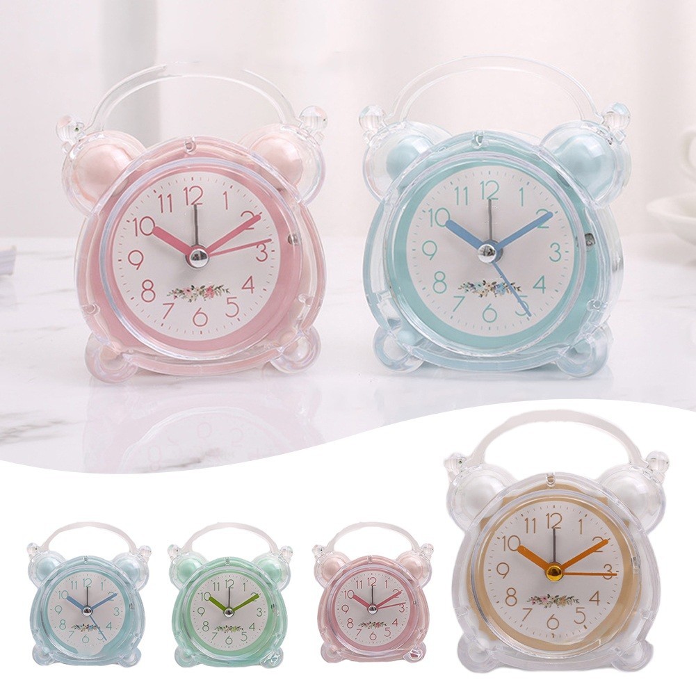 Alarm Beep Sound Children S Bedroom Luminous Small Alarm Clock Transparent