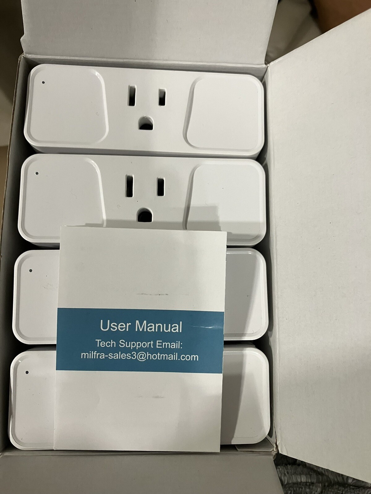 4 Wi-Fi Smart Home Socket Plug Outlet 2.4Ghz Voice Amazon Alexa Google Assistant