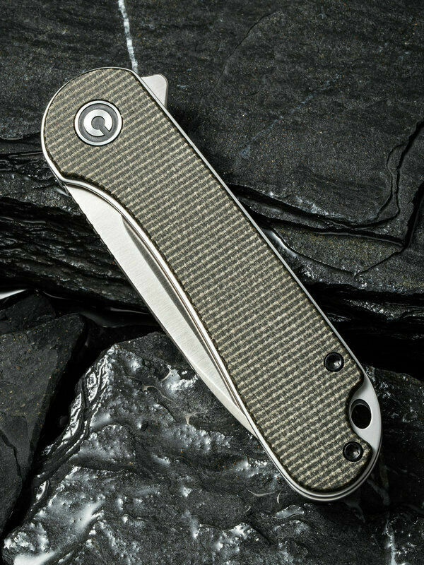 Civivi Elementum Liner Folding Knife 3" D2 Tool Steel Blade Green Micarta Handle