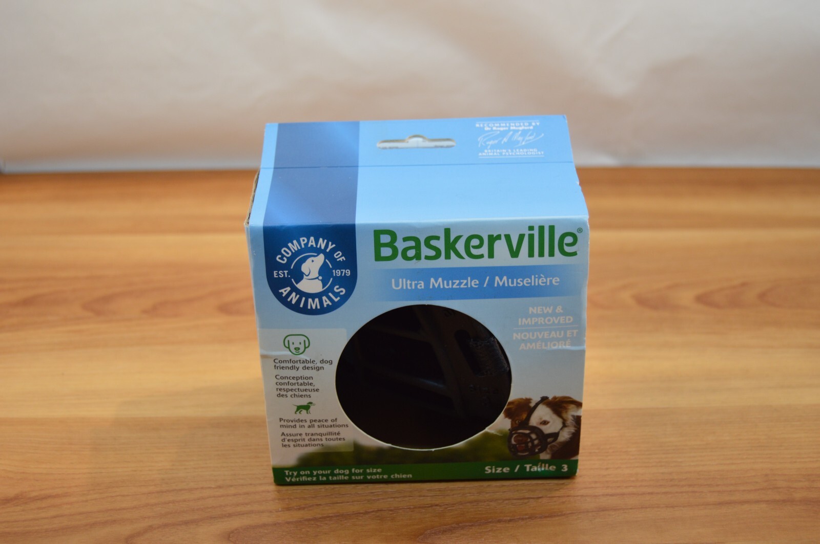 Baskerville Ultra Muzzle Size 3 Medium Collie, Staff Bull Terrier Etc. Black New