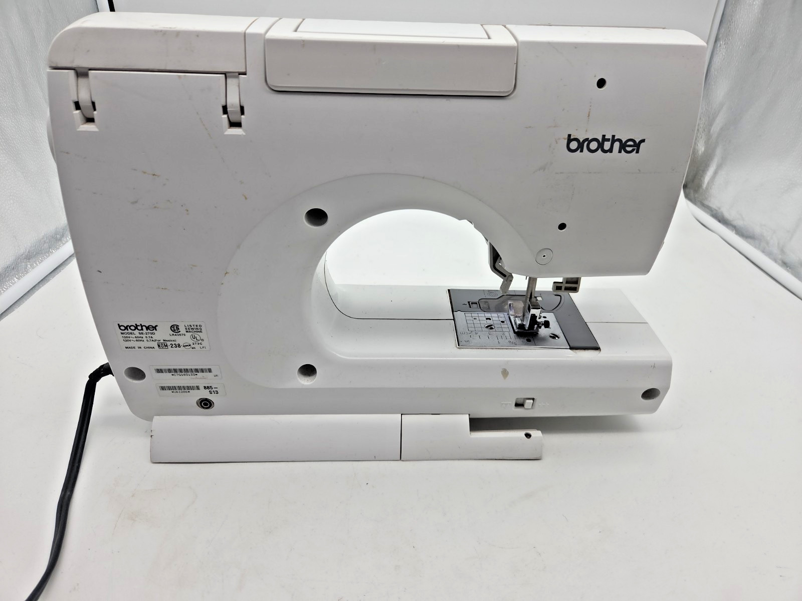 Brother SE-270D Computerized Sewing Embroidery Machine Powers On UNTESTED PARTS