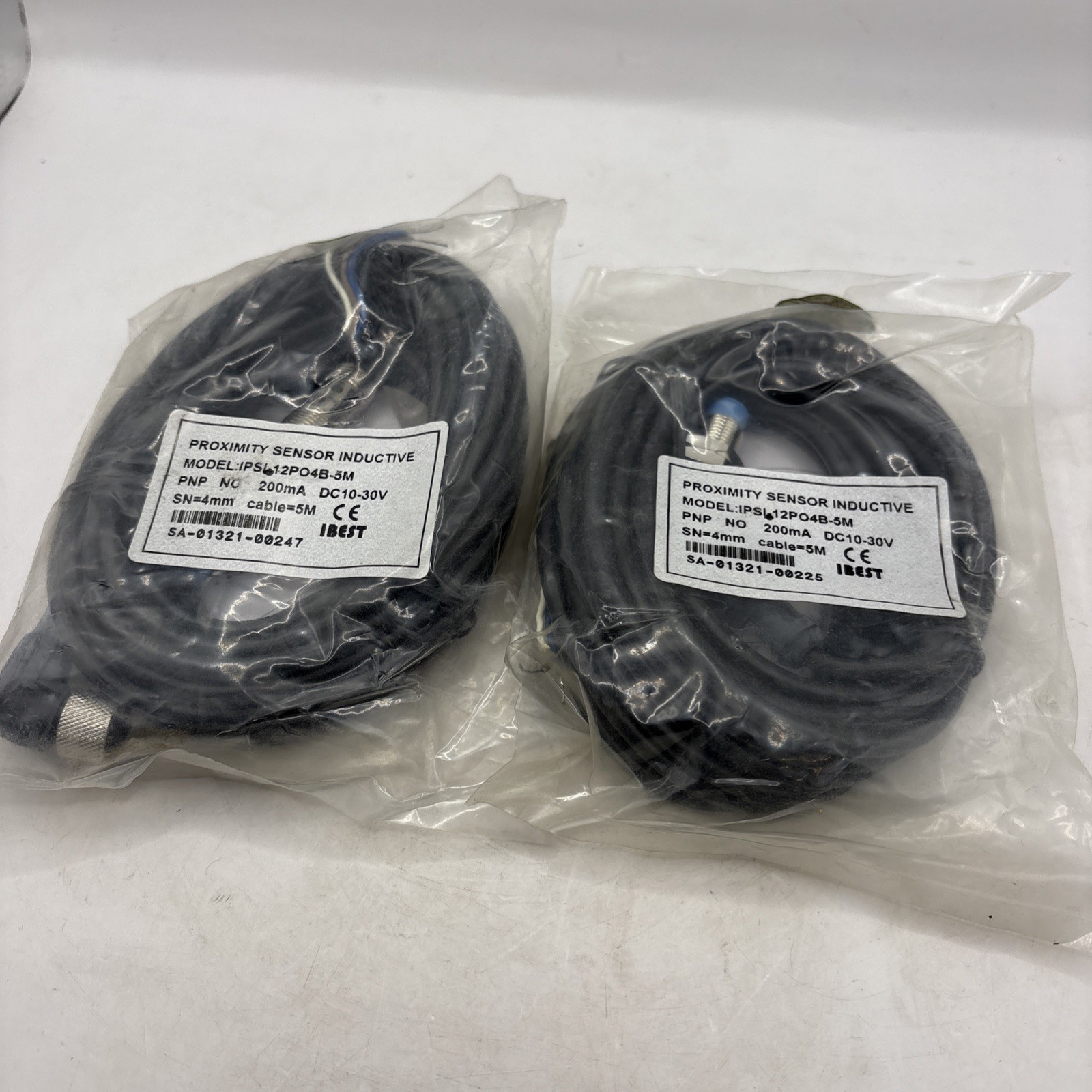 Ibest IPSL-12PO4B-5M Proximity Sensor Inductive Lot Of 2